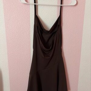 Elegant Brown Women's Dress
